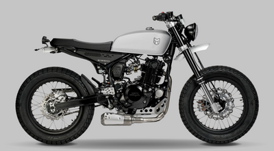Razorback 250cc Bike in Silver | Mutt Motorcycles